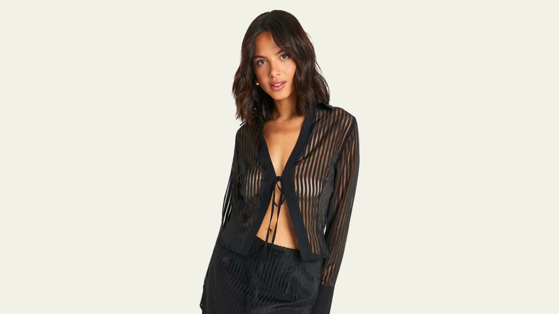 Blusa transparente